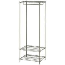 【SEC-590W-KH】カラースチールシェルフ ワードローブ小 カーキ