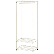 【SEC-590W-BE】カラースチールシェルフ ワードローブ小 ベージュ