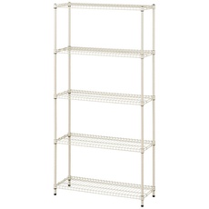 【SEC-800-BE】カラースチールシェルフ ラック大 ベージュ