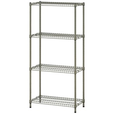 【SEC-590-KH】カラースチールシェルフ ラック小 カーキ