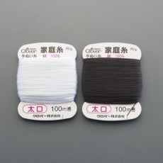 【EA628AX-62】#20x 100m 縫糸(綿製/白・黒)