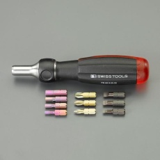 【EA550-100A】[+ - Hex]ドライバーセット(ラチェット・差替式)