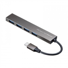 【EA764AD-70A】[4ポート]USB3.0スリムハブ(Type-C)