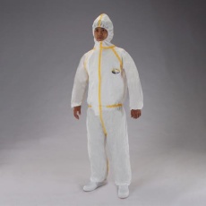 【EA996AY-32A】[XL] 防護服(使い捨て/高耐水性)