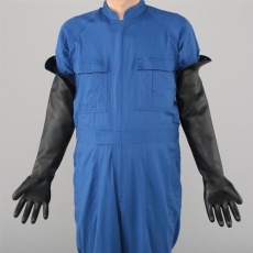 【EA354BJ-7】[フリー/600mm] 手袋(サンドブラスト用/フランジ付/ペア)