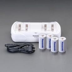 【EA758YK-201B】[単1]充電器セット(ニッケル水素 単1x4本付)