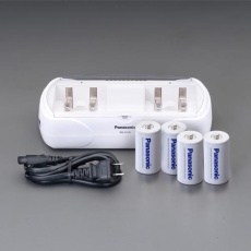 【EA758YK-202B】[単2]充電器セット(ニッケル水素 単2x4本付)