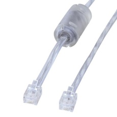 【EA764C-100C】0.5m モジュラーコード(6極2芯/フェライトコア付)