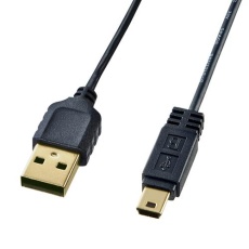 【EA764AJ-182A】1.0m ミニUSBケーブル(A-ミニB5pin/2.0対応)