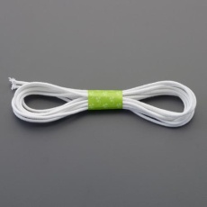 【EA628PW-41】1.5mmx 6m 丸ゴム(白/1本)