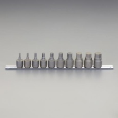 【EA618CR-100A】1/2インチDR/ 4-19mm [INHEX]ソケットセット