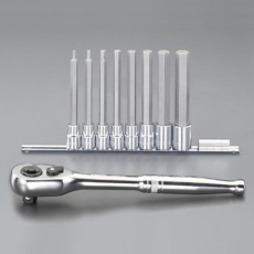 【EA617GT-103B】1/2インチDR/4-19mm/150mm Hexビットソケットセット