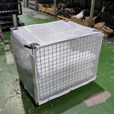【EA985RH-11】1000x 800x 800mm メッシュパレットカバー(透明/糸入)