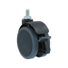 【EA986PH-12】100mm キャスター(ネジ式/ブレーキ付/振動吸収)