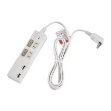 【EA815GL-21A】100V/14Ax2m テーブルタップ(USBポート/個別スイッチ付)