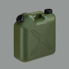 【EA508AT-315】10L ポリタンク(モスグリーン/ノズル無)