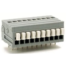 【EA940DM-210】10極[ 50V/ 3A] スクリューレス端子台(基板用/白)