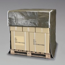 【EA985PK-32】1200x1200x1300mm パレットカバー(ファスナー式/OD)