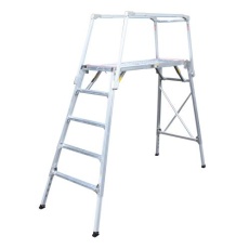 【EA905DF-52】139-175cm 足場台(調整脚・セーフティーガード付)