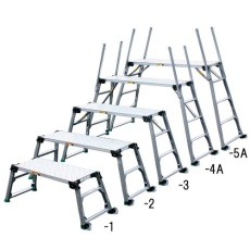 【EA905DF-5A】139-179cm 足場台(調整脚・キャスター付)