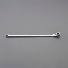 【EA614LY-13】13mm/379mm 超ロングラチェットメガネレンチ(首振型)