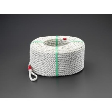 【EA628MC-144】14mmx200m ナイロンロープ(両側アイ加工)