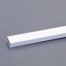 【EA440HD-201B】15x10mmx1m アルミ平角パイプ(シルバー/ツヤ消/5本)