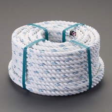 【EA998MB-250】18mmx 50m 親綱ロープ(法面専用/シグナル)