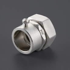 【EA947SL-108】1インチ xE31 ねじ無しコネクター(ストレート/薄鋼/ステンレス)