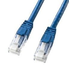 【EA764BB-263A】2 m LANケーブル(CAT6/つめ折れ防止/ブルー)
