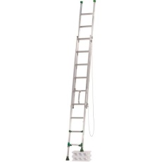 【EA902AG-34A】2.99-5.31m 二連はしご(伸縮調整脚/アルミ製)