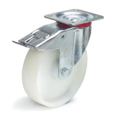 【EA986CT-200】200mm キャスター(自在/ポリアミドタイヤ/ブレーキ付)
