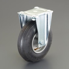 【EA986CC-220】220mm キャスター(固定金具/空気入りタイヤ)