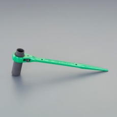 【EA602AV-13】24x27mm/355mm 両口ラチェットレンチ(片ロング/シノ付)