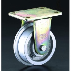 【EA986NV-250】250mm キャスター(スティール車輪・レール用)