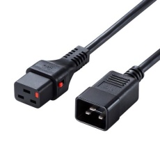 【EA764CD-55】250V/15Ax 5m 電源コード(コンセント-PC接続/抜止)