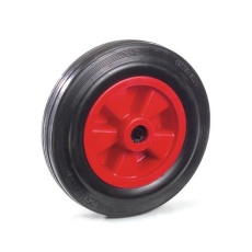 【EA986CW-12】250x 60mm ソリッドラバータイヤ(プラスチックホイール)