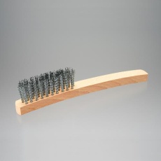 【EA109DJ-3A】255mm ワイヤーブラシ(波線スチール製/3行)