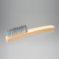 【EA109DJ-4A】255mm ワイヤーブラシ(波線スチール製/4行)