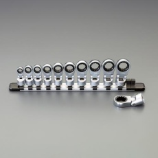 【EA618JN-101】3/8インチDR ラチェットめがねソケットセット