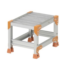 【EA903BW-14】300x400mm/ 0.3m 作業台(グレーチング/アルミ合金)