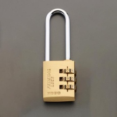 【EA983S-67】30mm ダイヤル錠(真鍮製/吊長)