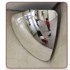 【EA724Z-31】340x330mm 曲面ミラー(コーナー用・ポリカーボネイト製)