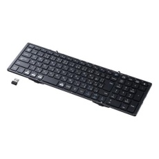 【EA764AB-235】370x120x13mm ワイヤレスキーボード(折畳/テンキー付)