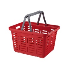 【EA505AS-7A】370x320x245mm/15L バスケット(赤/4個)