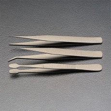 【EA595GC-100】3本組 ピンセット(フッ素加工)