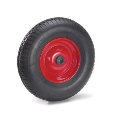 【EA986CW-65】400x100mm ポリウレタンタイヤ(スチールホイール)