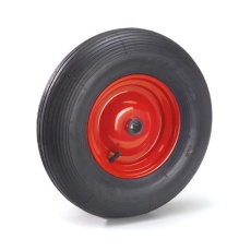 【EA986CW-34】400x100mm 空気入りタイヤ(スチールホイール)