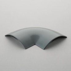 【EA947HM-322F】40mm ワゴンモールコーナー(薄形/グレー)