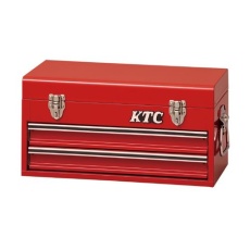 【EA956A-96】435x240x230mm/2段 ツールキャビネット(レッド)